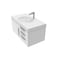 Castello Usa Thames 36-inch White Vanity Set with White Top and Chrome Handles CB-MC-36W-CHR-20146-WH - alternate 3